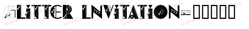 Glitter lnvitation字体转换